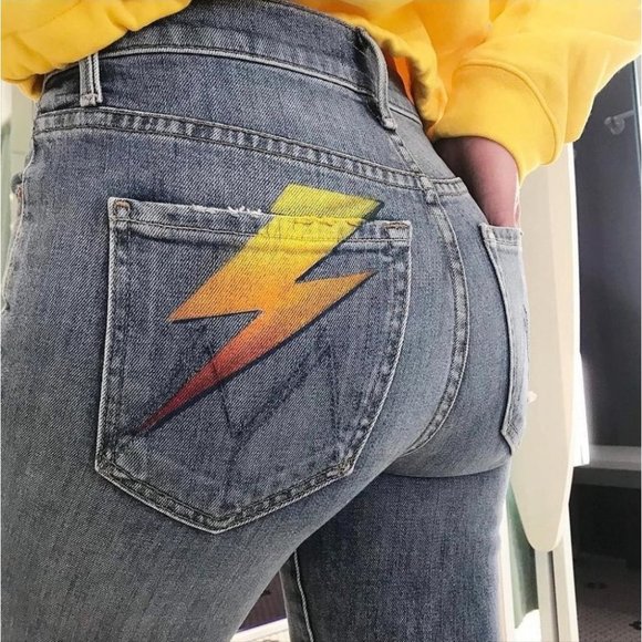 MOTHER Stunner Ankle Step Fray in Helter Skelter High Rise 24 - Picture 5 of 16